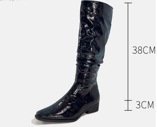 ROXAPE WESTERN DESIGN KNEE-HIGH WOMEN'S BOOTS