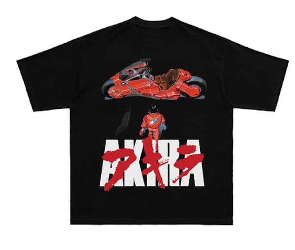 DKTN AKIRA VINTAGE CARTOON PRINT BOOTLEG CREW NECK T SHIRTS