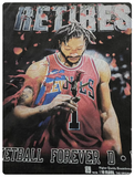 DERRICK ROSE WINDY CITY RETIREMENT TRIBUTE PRINT BASKETBALL T SHIRT AND SWEATSHIRT