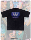 BLACK PINK PRINT KPOP STREETWEAR COMBINED T SHIRT AND SWEATSHIRT