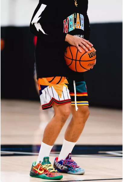 HOOPER FIKO THE SUNS INSPIRED BASKETBALL SHORT WITH DOUBLE LAYER