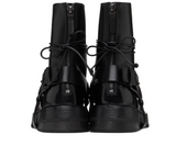 MARTIN GORBO LEATHER UNISEX BOOTS IN BLACK