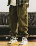 UNAPS HAREM STYLE RELAXED CARGO JOGGER PANTS