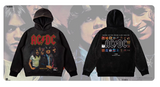 ACDC ROCK BAND CARTOON VINTAGE PRINT COMBINED TEES SWEATSHIRT