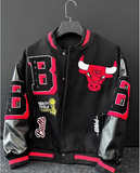 BASKETBALL BULLERS EMBROIDERED CASUAL VASITY JACKET