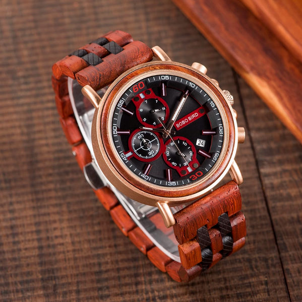 BOBO BIRD LUXURY URBAN STYLE WOODEN WATCH