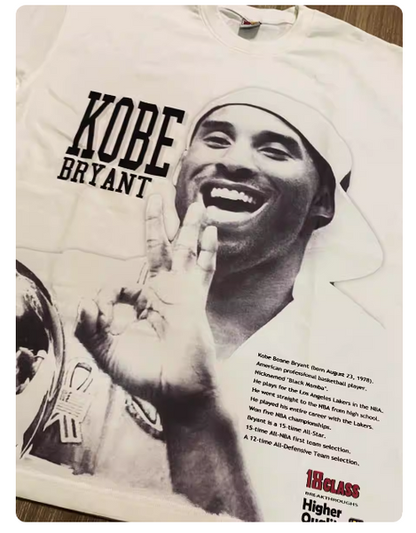 LAKERS LEGEND KOBE BRYANT MAMBA MENTALITY PRINT T SHIRT AND SWEATSHIRT