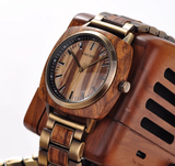 BOBO BIRDVINTAGE TRENDY DESIGN UNISEX WOODEN WATCH