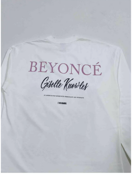 BEYONCE QUEEN BEY ICONIC VINTAGE COMBINED CREWNECK TEE AND SWEATSHIRT