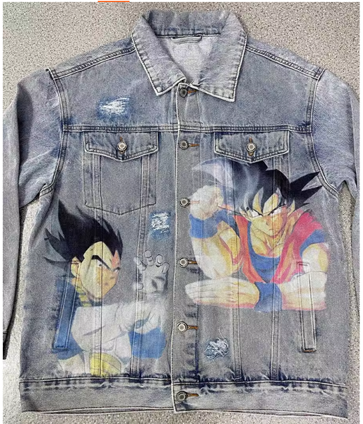 GOGETA DRAGON BALL ANIME DENIM JACKET