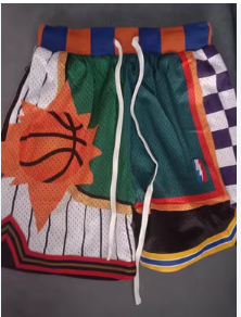 HOOPER FIKO THE SUNS INSPIRED BASKETBALL SHORT WITH DOUBLE LAYER