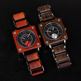 BOBO BIRD TECHZO SQUARE UNISEX WOODEN WATCH