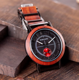 BOBO BIRD MINIMALIST DESIGN STEEL AND WOODEN COMBINED UNISEX WATCHES