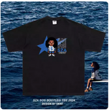 DKNT DESIGN SZA SOS CARTOON UNISEX T SHIRTS