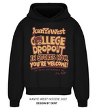 DKNT WEST COLLEGE DROPOUT PULLOVER BEAR PRINT UNISEX HOODIE