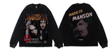 MARILYN MANSON SUPER STAR VINTAGE SWEATSHIRT WITH HOODIE