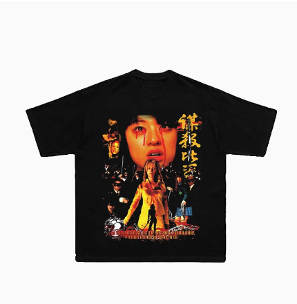 ICONIC LUCY STYLE &nbsp;KILL BILL TRIBUTE BLACK T SHIRT