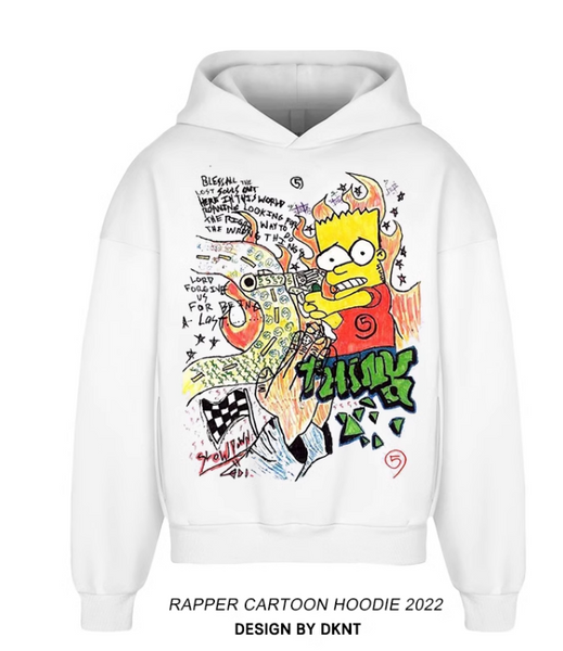 DKNT RAPPER GRAFFITI CARTOON GRAPHIC HOODIES