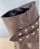 ZOUZIO SWEET PUNK STUDDED PLATFORM WOMEN'S BOOTS