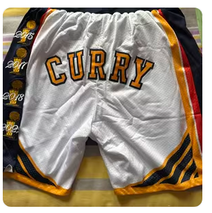 GOLDEN CURRY CHAMPION BASKETBALL SHORTS WITH DOUBLE LAYER