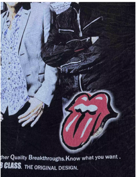 ROLLING STONES VINTAGE ROCK AND ROLL IMMORTALITY T SHIRT WITH SWEATSHIRT