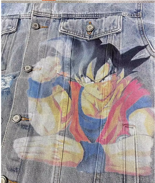 GOGETA DRAGON BALL ANIME DENIM JACKET