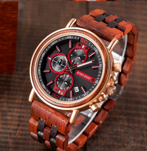 BOBO BIRD LUXURY URBAN STYLE WOODEN WATCH