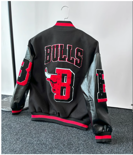 BASKETBALL BULLERS EMBROIDERED CASUAL VASITY JACKET