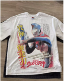 ULTRAMAN DYNA VINTAGE COMIC COMBINED TEE AND HOODIE