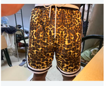 HOOPER FIKO URBAN STYLE BASKETBALL TRAINING SHORT IN LEOPART PRINT