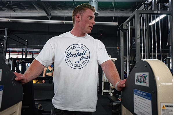 GYM BUDDY BARBELL OVERSIZED WORKOUT TEES