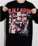 DKNT STUDIO.LILLARD BASKETBALL GRAPHIC PRINT T SHIRTS