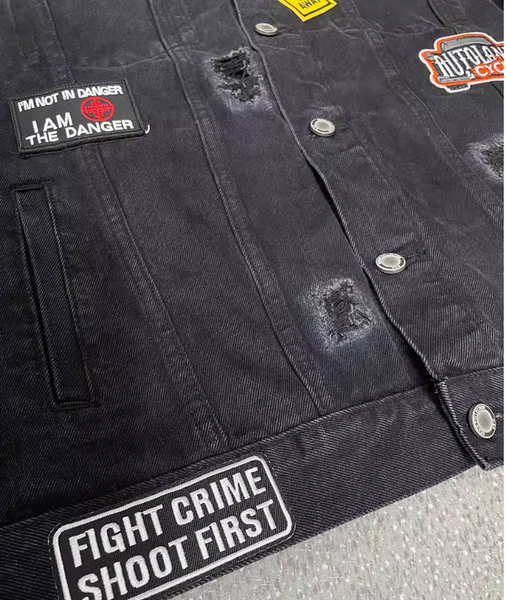 SCARFACE GANGSTER VINTAGE DENIM JEAN JACKET