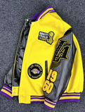 BASKETBALL LA LOS ANGLES EMROIDERED UNISEX VARSITY JACKET