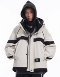 UNAPS UNISEX STYLE HOODED DOWN JACKET