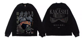 KAKASHI HATAKE NARUTO ANIME PRINT T SHIRT WITH SWEATSHIRT