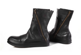 MARTINOX BROXA CHUNKY SOLE LEATHER ANKLE BOOTS IN BLACK