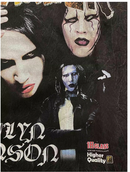 MARILYN MANSON SUPER STAR VINTAGE SWEATSHIRT WITH HOODIE