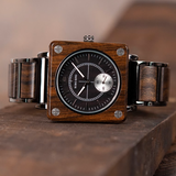 BOBO BIRD TECHZO SQUARE UNISEX WOODEN WATCH