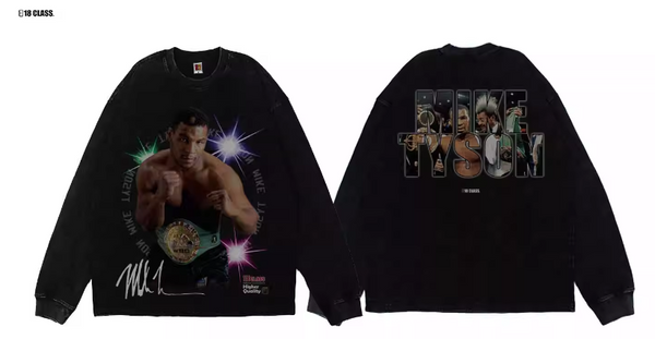 MIKE TYSON FEEL THE KNOCKOUT POWER BOXING CASUAL T SHIRT AND SWEATSHIRT