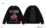 DERRICK ROSE WINDY CITY RETIREMENT TRIBUTE PRINT BASKETBALL T SHIRT AND SWEATSHIRT