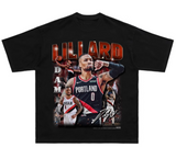 DKNT STUDIO.LILLARD BASKETBALL GRAPHIC PRINT T SHIRTS