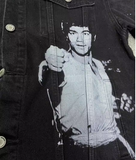 DRAGON BRUCE LEE RETRO KUNG FU DENIM JACKET