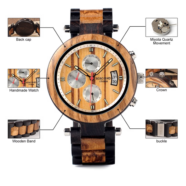 BOBO BIRD CLASSIC HANDMADE WOODEN WATCH