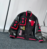 BASKETBALL BULLERS EMBROIDERED CASUAL VASITY JACKET