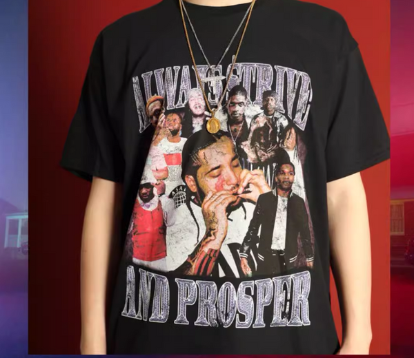 DKNT ASAP MOB ROCKY HIP HOP RAP GRAPHIC VINTAGE T SHIRT