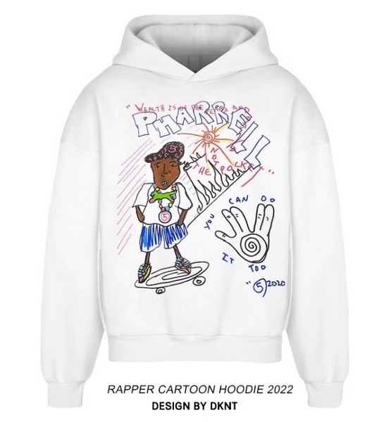 DKNT RAPPER GRAFFITI CARTOON GRAPHIC HOODIES