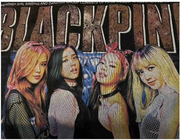 BLACK PINK PRINT KPOP STREETWEAR COMBINED T SHIRT AND SWEATSHIRT