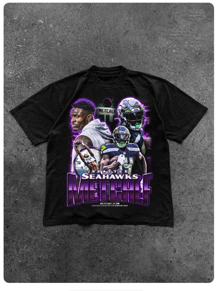 DK METCALF X-RECEIVER FOOTBALL JERSEY COTTON T SHIRT