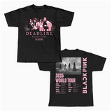 BLACK WORLD PINK TOUR MERCH UNISEX TEE SHIRTS